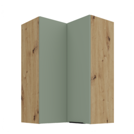 Szafka kuchenna górna narożna 60X60GN-90 2F (90) ARIA Aquamarine/Dąb Artisan