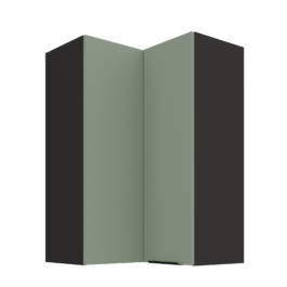 Szafka kuchenna górna narożna 60X60GN-90 2F (90) ARIA Aquamarine/Czarny