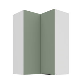 Szafka kuchenna górna narożna 60X60GN-90 2F (90) ARIA Aquamarine/Biały