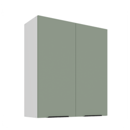 Szafka kuchenna górna 80G-90 2F ARIA Aquamarine/Biały