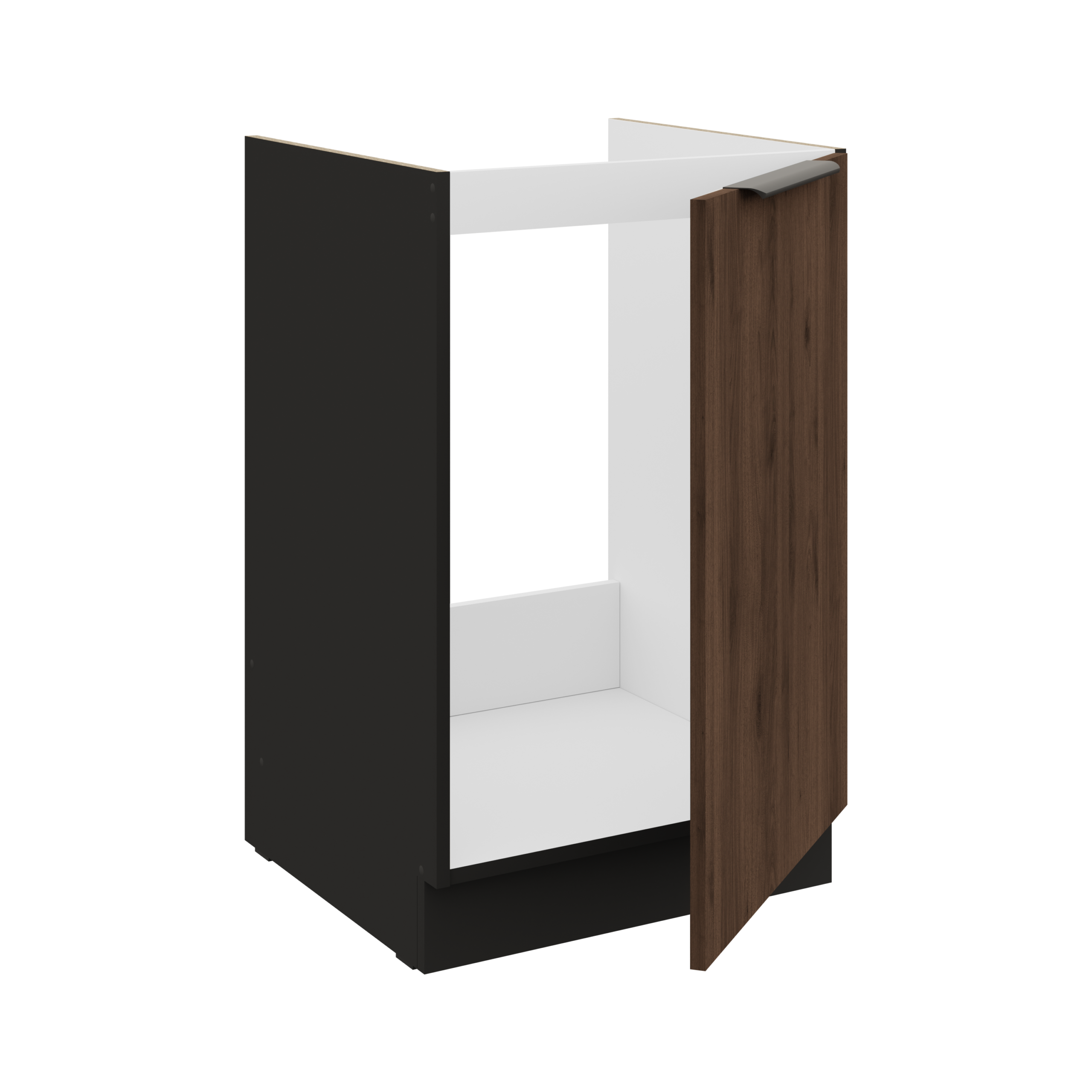 Zestaw mebli kuchennych MONZA Orzech Okapi/Czarny 280cm - obrazek 14