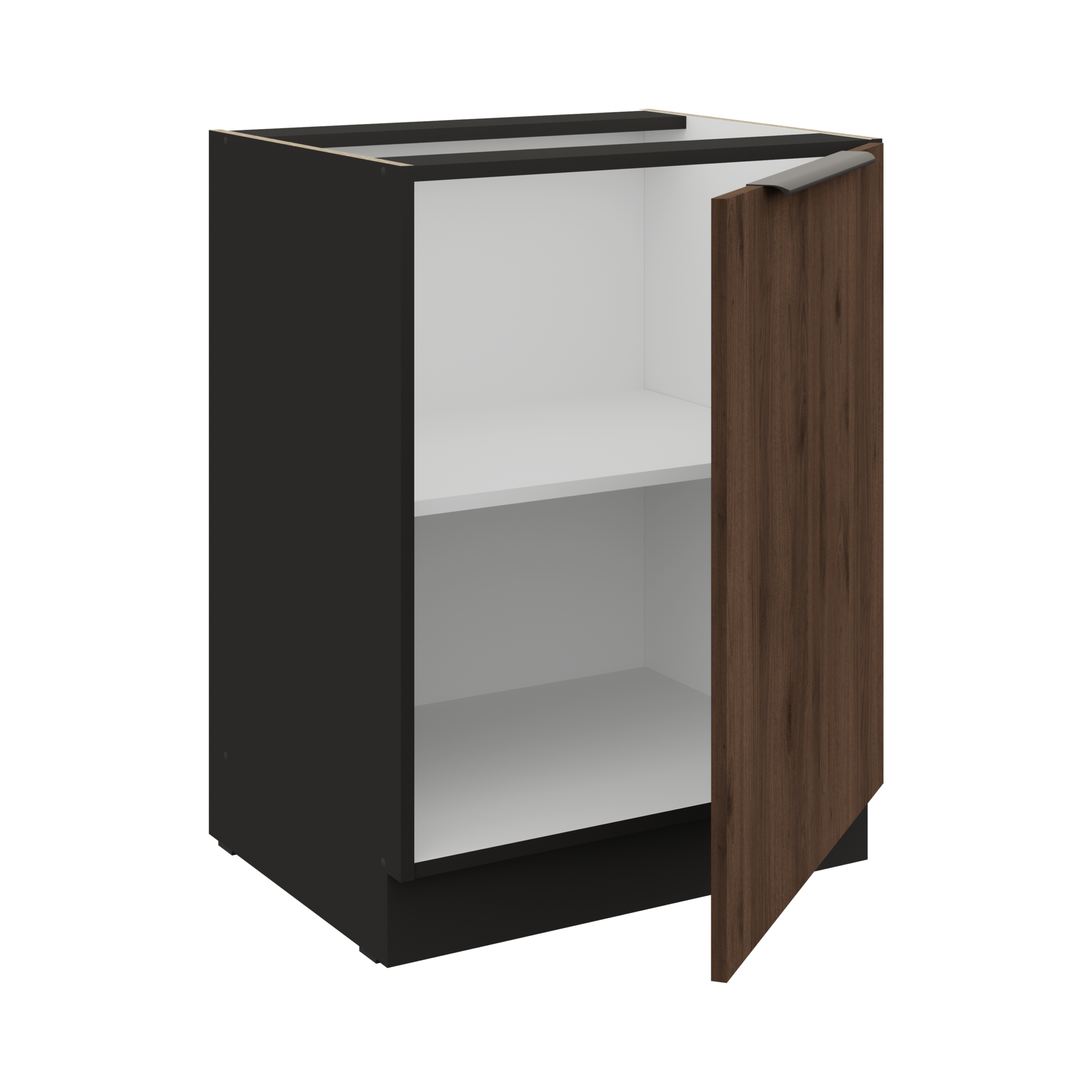 Zestaw mebli kuchennych MONZA Orzech Okapi/Czarny 280cm - obrazek 11