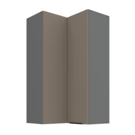 Szafka kuchenna górna narożna 60X60GN-108 2F (90) ARIA Sandgrau/Antracyt