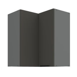 Szafka kuchenna górna narożna 60X60GN-72 2F (90) ARIA Grafit/Antracyt