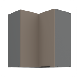 Szafka kuchenna górna narożna 60X60GN-72 2F (45) ARIA Sandgrau/Antracyt