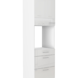 Szafka kuchenna dolna słupek 60DPS-210 1F 3S Premium Box Lara Biały Połysk