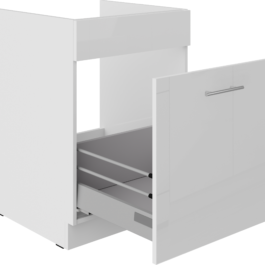 Szafka kuchenna dolna pod zlewozmywak 60D ZL 1S Premium Box Lara Biały Połysk